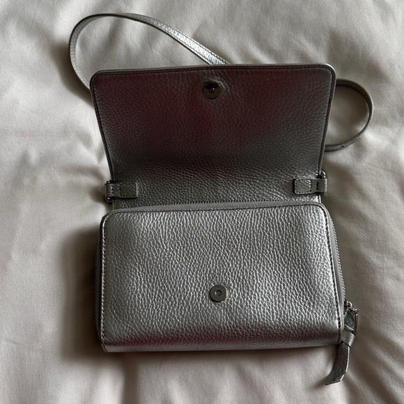 Tory Burch Metallic Silver Crossbody - Picture 3 of 6